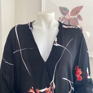 H&M Floral Black Dress